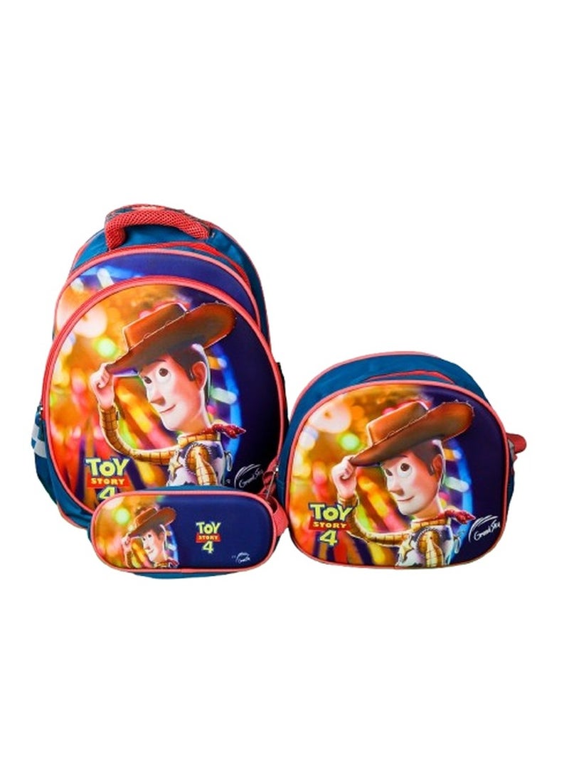 حقيبة ظهر مدرسية Toy Story مع حقيبة صغيرة ومقلمة - GS15-T  - Image 1