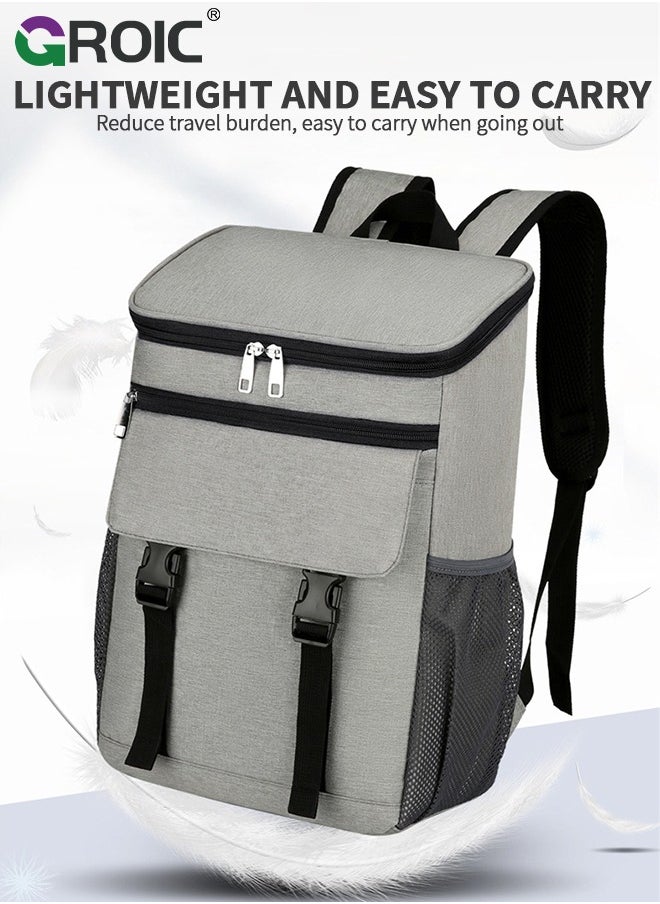 GROIC - Backpack Cooler, Leakproof & Waterproof Cooler Backpack, Cooler Bag for Men Women, Large Capacity Portable Lightweight Cooler for Family Outdoor Camping Beach Picnic Hiking - Image 1