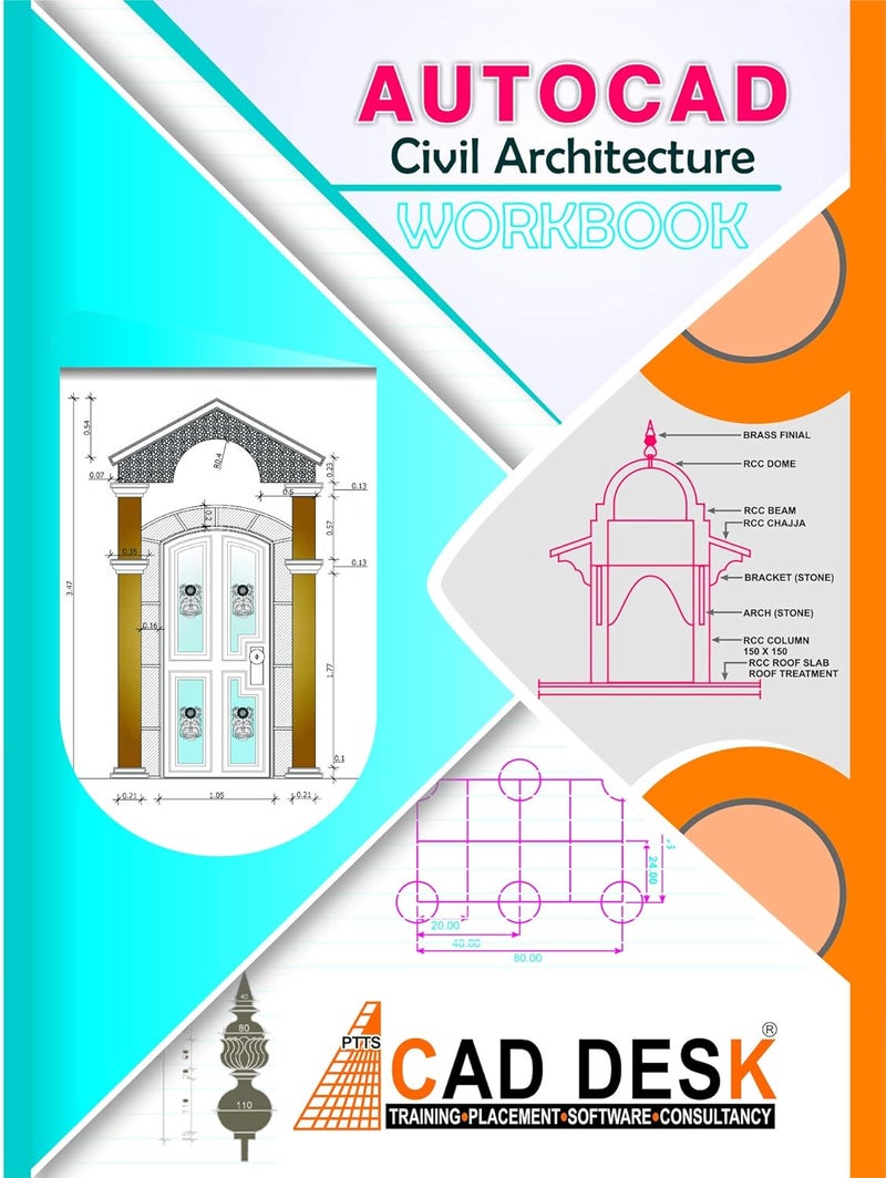 AUTOCAD (CIVIL & ARCHITECTURE) EXERCISE BOOK - Image 1