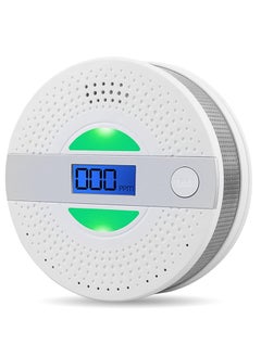 KASTWAVE Carbon Monoxide Detector, CO Alarm with LCD Screen Battery Powered Dual Sensor Combination, Led Indicator, and Loud Sound Alert  - Image 1