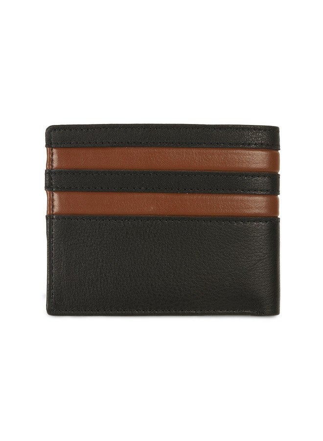 Mochi Men Black Genuine Leather Formal Wallet with Card Slots (21-68) - Image 4