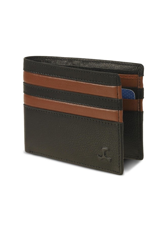 Mochi Men Black Genuine Leather Formal Wallet with Card Slots (21-68) - Image 3