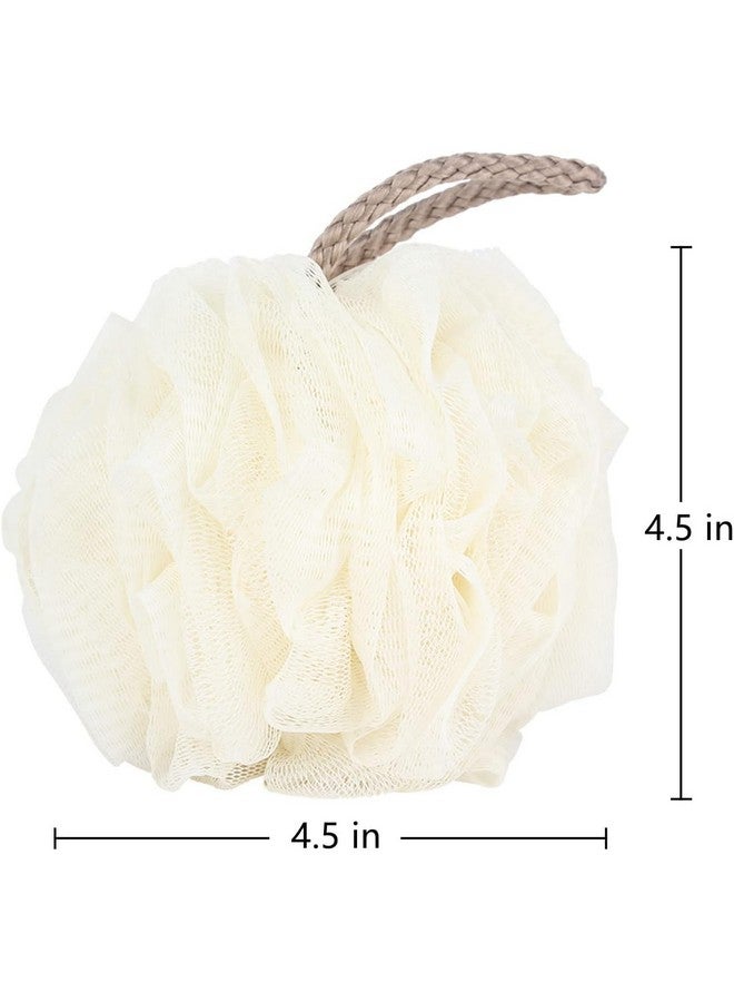 Maple إسفنجة لوفا من القيقب - لوفات استحمام، إسفنجات استحمام، كرات شبكية 4 ألوان لتقشير الجسم، فرك الظهر، ملحقات الحمام للرجال والنساء - 4 عبوات من فُرَش التنظيف - Image 2