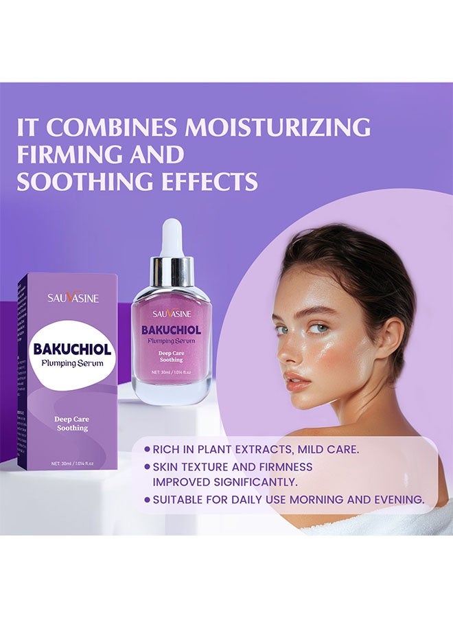 SAUVASINE Bakuchiol Plumping Serum – Pore and Wrinkle Minimizer with Bakuchiol | Retinol Alternative for Sensitive Skin | Enhances Firmness and Elasticity with Ceramide and Peptides, 30ml - Image 5