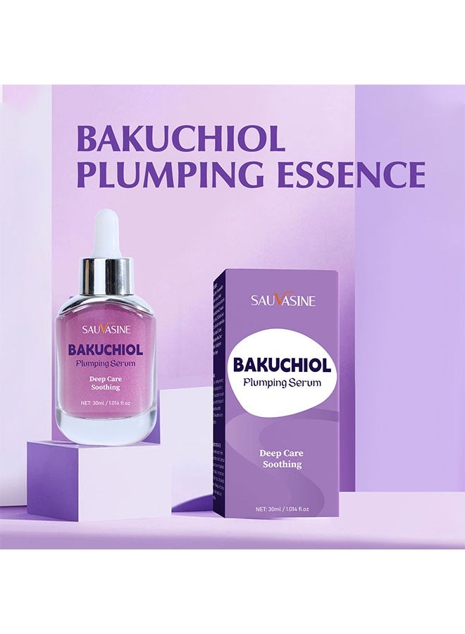 SAUVASINE Bakuchiol Plumping Serum – Pore and Wrinkle Minimizer with Bakuchiol | Retinol Alternative for Sensitive Skin | Enhances Firmness and Elasticity with Ceramide and Peptides, 30ml - Image 2