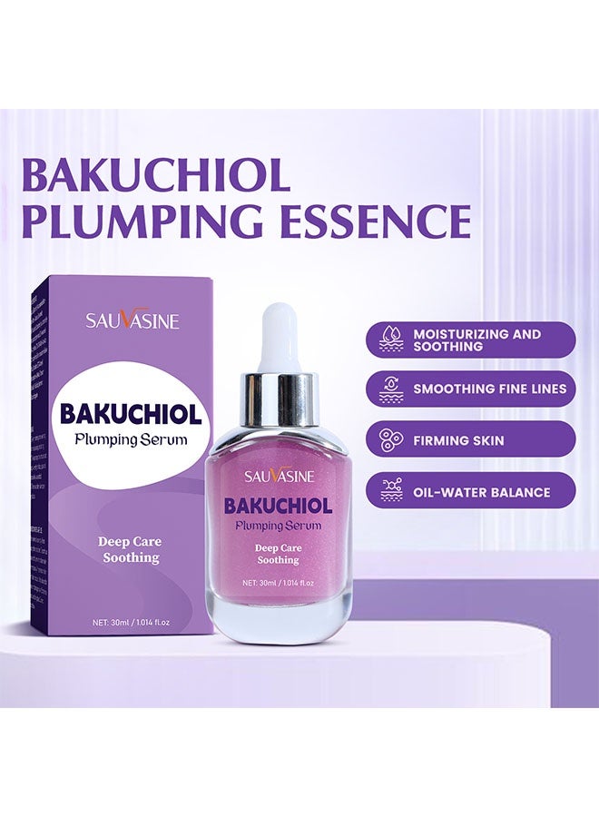 SAUVASINE Bakuchiol Plumping Serum – Pore and Wrinkle Minimizer with Bakuchiol | Retinol Alternative for Sensitive Skin | Enhances Firmness and Elasticity with Ceramide and Peptides, 30ml - Image 4