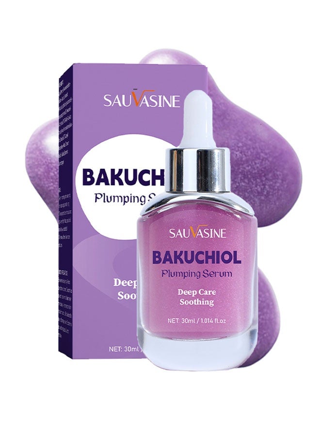 SAUVASINE Bakuchiol Plumping Serum – Pore and Wrinkle Minimizer with Bakuchiol | Retinol Alternative for Sensitive Skin | Enhances Firmness and Elasticity with Ceramide and Peptides, 30ml - Image 1