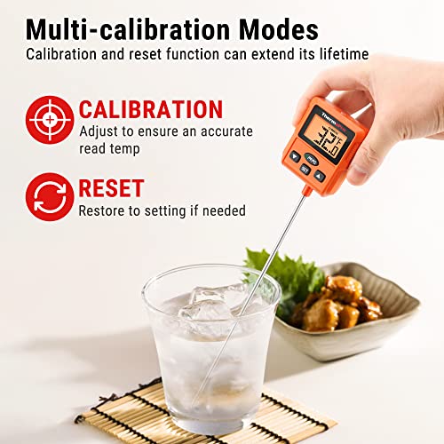 ThermoPro TP511 Digital Candy Thermometer with Pot Clip, Programmable Instant Read Food Meat Thermometer with 10'' Long Probe for Smoker Baking Grilling Candle Liquid Oil Deep Fry Thermometer - Image 5