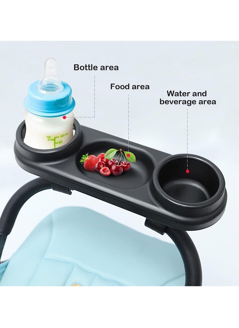 Stroller Meal Tray, Stroller Accessories Upgraded Removable Adjustable Anti-Slip Clip