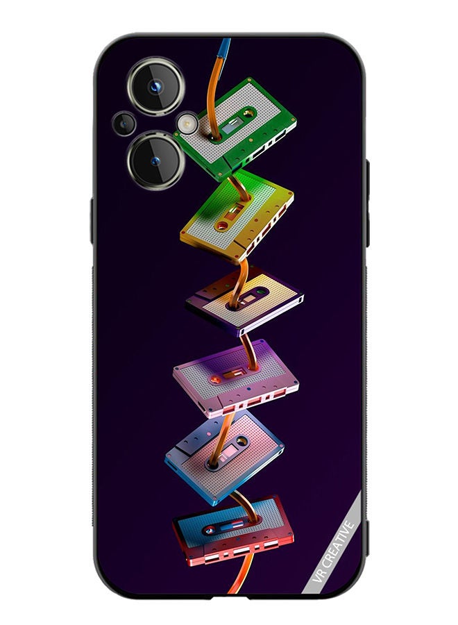 VR CREATIVE Protective Case Cover For OnePlus Nord N20 5G Cassette Tape Design Multicolour - Image 1