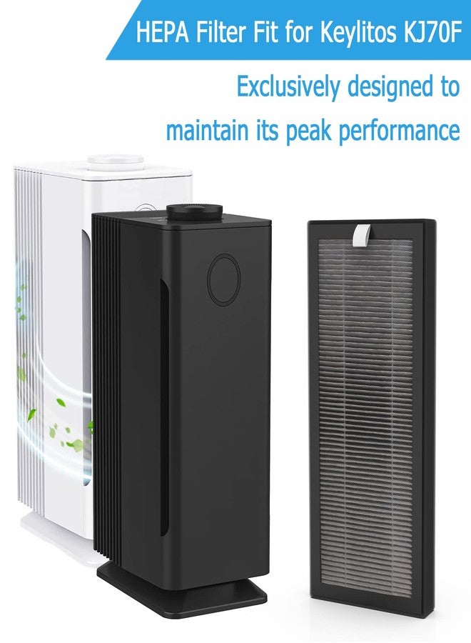 Vegebe KJ70F / KJ70F-117 Replacement Filter, Compatible with Keylitos KJ70F / KJ70F-117 up to 560ft² Air Purifier, 3-in-1 H13 True HEPA, 1 Pack - Image 3