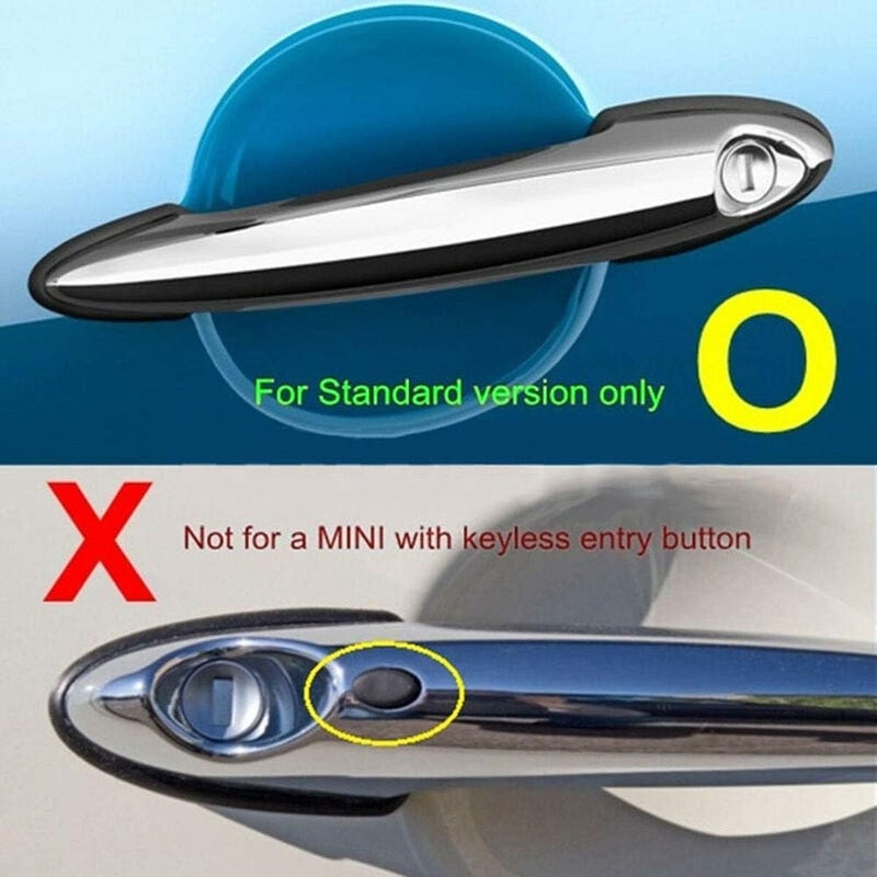 DEMULAX 4Pcs Gloss Black Car Door Handle Cover Trim - Image 3