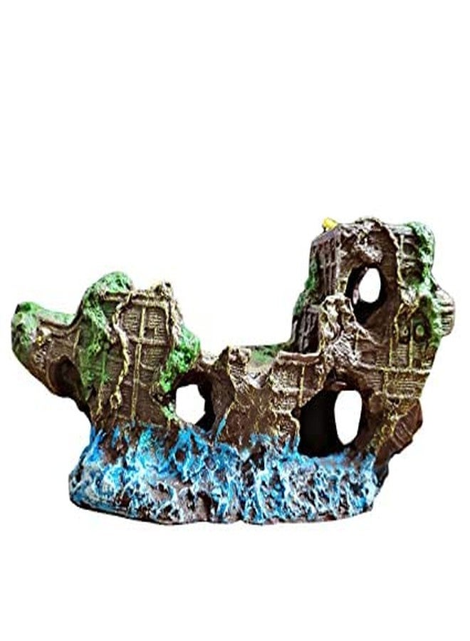 Antique Broken Ship Hidden Space for Fish Decorative Ornaments for Aquarium Decoration Toy - Image 1