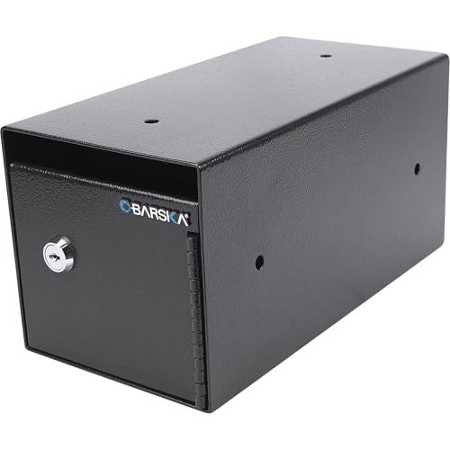 Barska AX13676 Single Key Depository Drop Safe Lock Box for Cash, Receipts and Keys,Black - Image 1