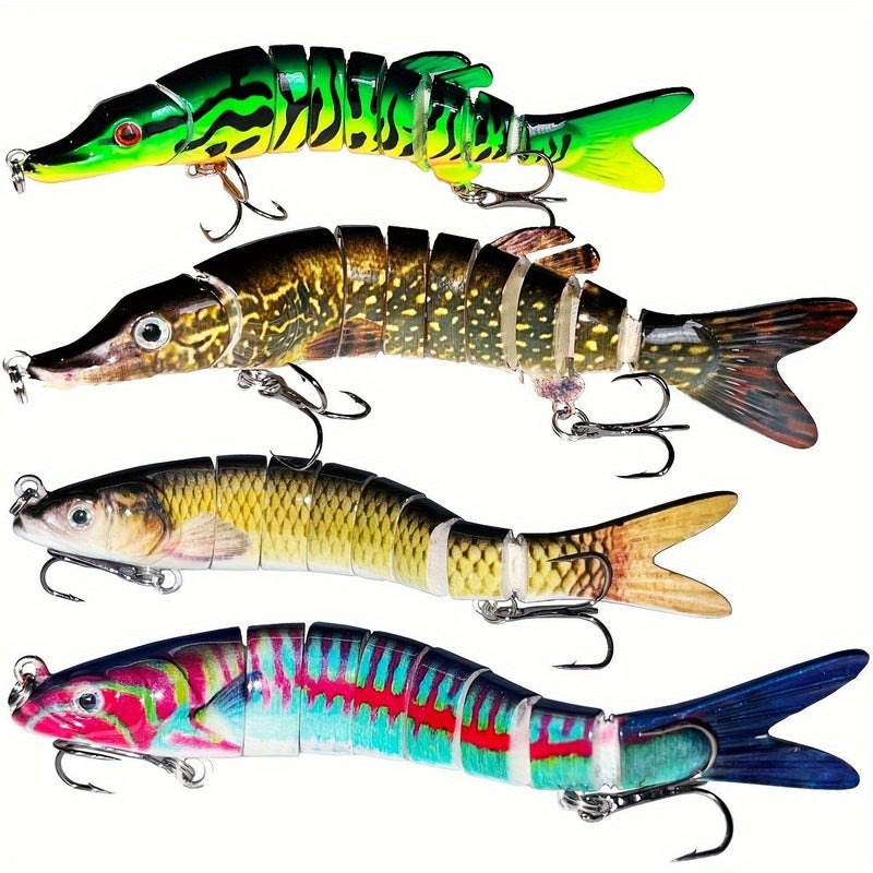 Multi Jointed Fishing Lures Slow Sinking Lifelike Swimbaits For Bass Trout Freshwater Saltwater QT9078 - Image 1