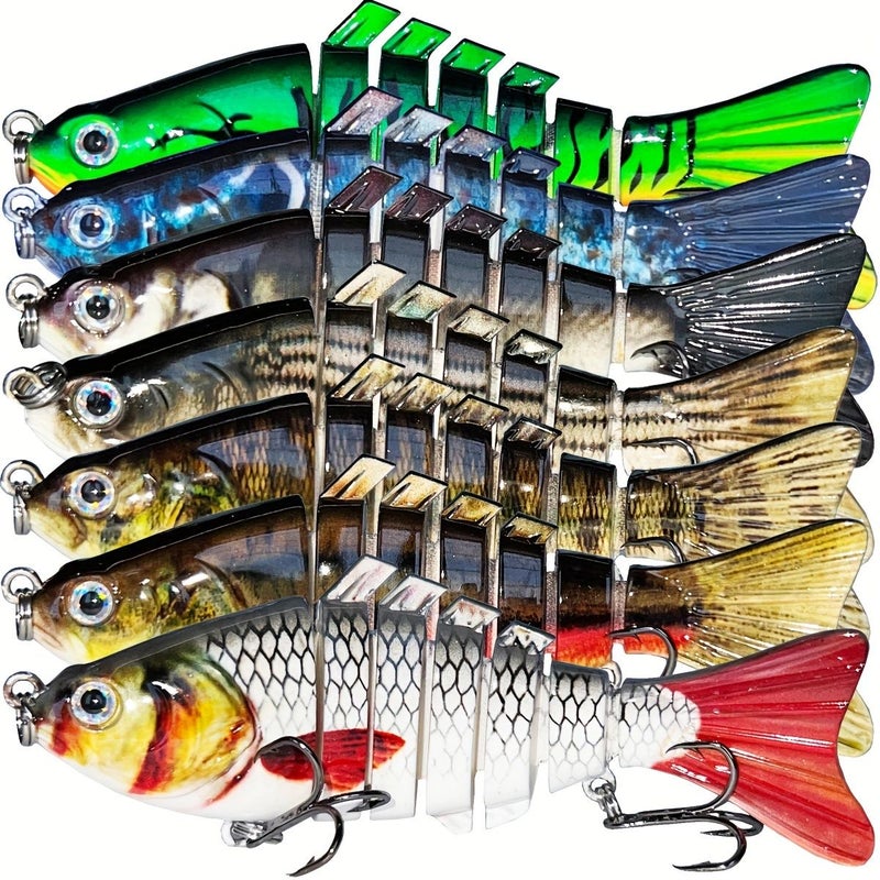 Multi Jointed Fishing Lures Slow Sinking Lifelike Swimbaits For Bass Trout Freshwater Saltwater QT9078 - Image 2