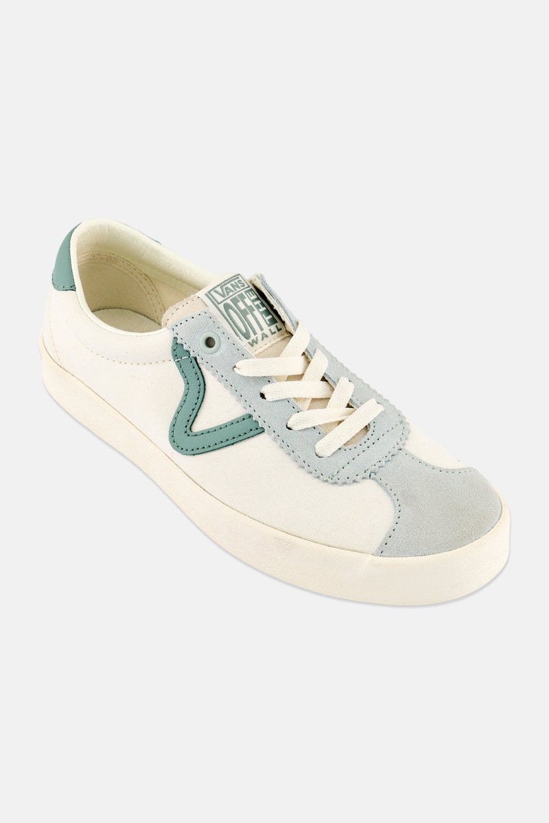 VANS Men Sport Low Lace Up Skateboarding Shoes, Off White - Image 1