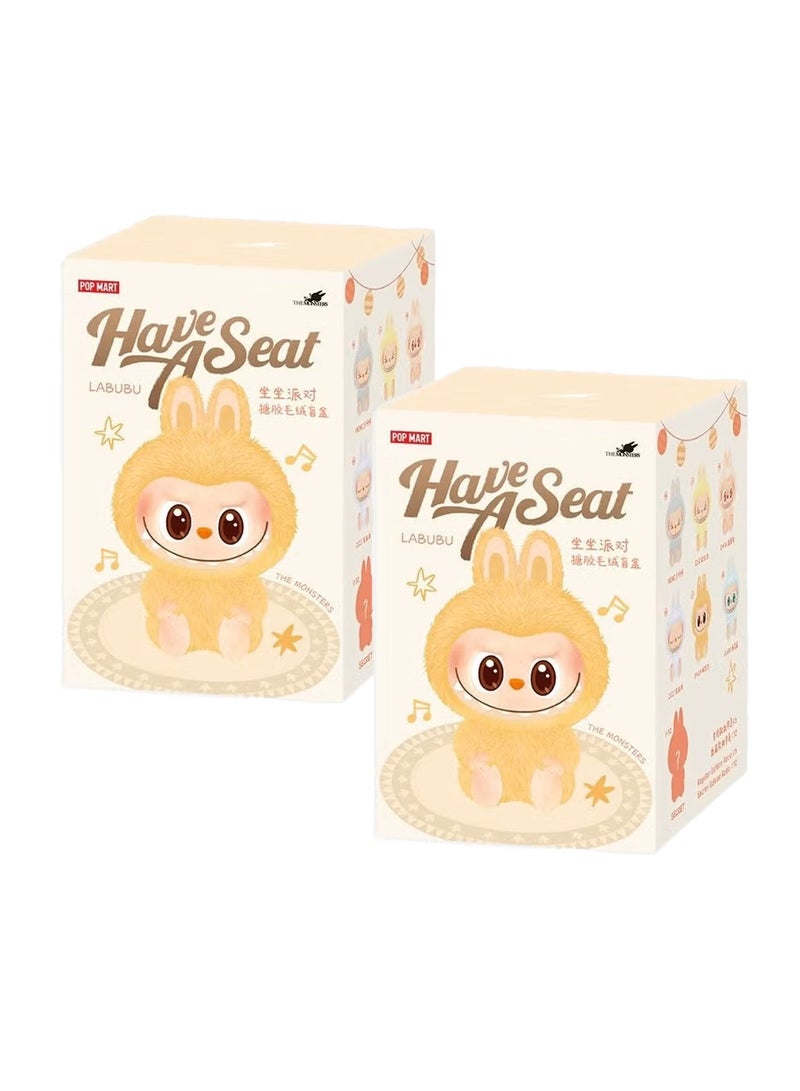 لابوبو قطعتان من لعبة لابوبو المحشوة "هاف أ سيت" في صندوق عشوائي أعمى رائج - Image 1