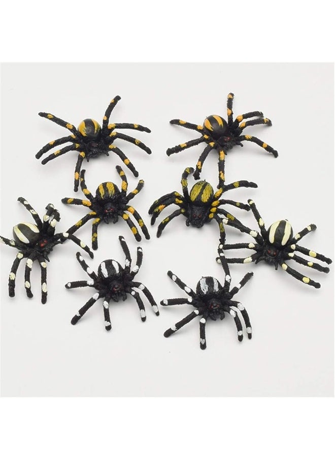 Wendy Mall 10Pcs/Set Halloween Decorative Spiders Small Plastic Fake Spider Toys Halloween Party Funny Joke Prank Realistic Props (Mix Color)  - Image 5