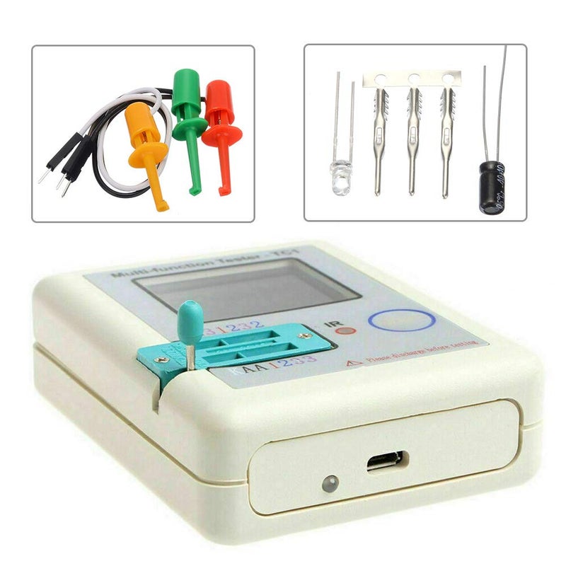 Sywan Multi-Function Tester, 3.5 inch Colorful Display Pocketable Multifunctional TFT Backlight Transistor LCR-TC1 Tester for Diode Triode Capacitor Resistor Transistor LCR ESR NPN PNP MOSFET LW21 - Image 3