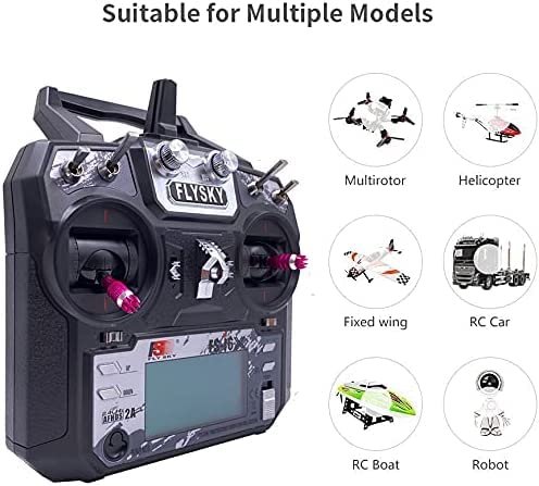 Flysky فلاي سكي FS-i6X 6-10 (افتراضي 6)CH 2.4GHz AFHDS جهاز إرسال RC مع مستقبل FS-iA6B - Image 5