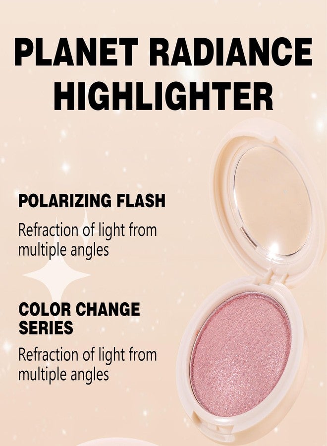 Easilydays Holographic Shimmer Eyeshadow & Highlighter, 4Colors Mashed Potato Pearlescent Monochrome Cream Highlighter, Smooth Long Lasting Sparkling Mermaid Facial Illuminator Makeup, 01 Silver - Image 3