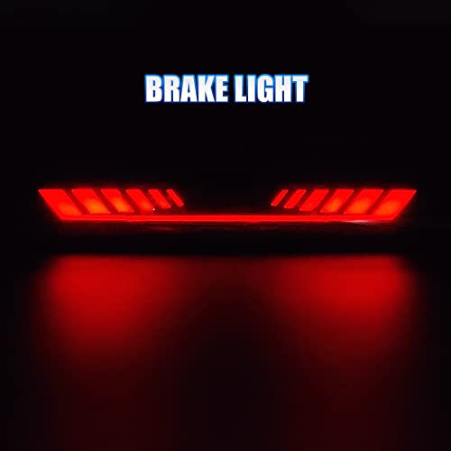 CMVT Auto Third 3rd Brake Light for 1999-2006 Chevy Silverado/GMC Sierra 1500 2500 3500 HD, TIME TUNNEL Sequential LED High Mount Stop Light for 2007 Silverado/Sierra Classic, Rear Center Cab Tail Lamp - Image 3