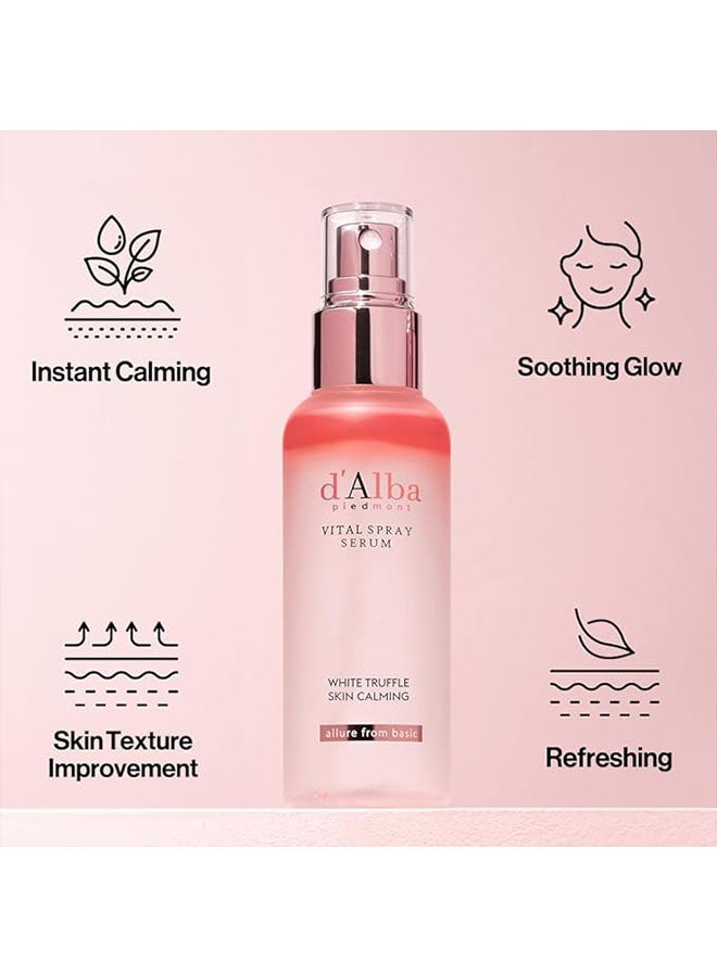 d'alba Piedmont Vital Spray Serum, White Truffle Skin Calming, Calming and Hydrating Facial Mist with White Truffles for Red and Sensitive Skin, Glow Serum, Skin Care - Image 4