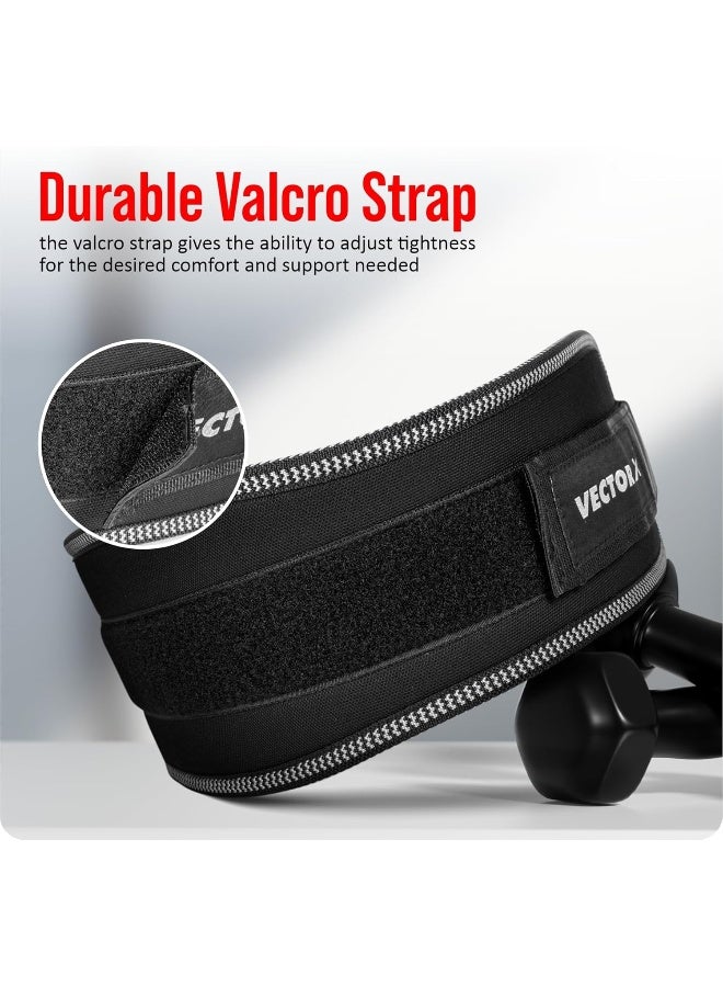 Vector X Level Up Weight Lifting Gym Belt – 5-Inch Wide Adjustable Support Belt for Squats, Deadlifts & Strength Training, Durable for Men & Women, Black, L - Image 5