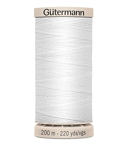 Gutermann خيط كواترمان للتطريز 220 ياردة - أبيض (738220-5709) - Image 3