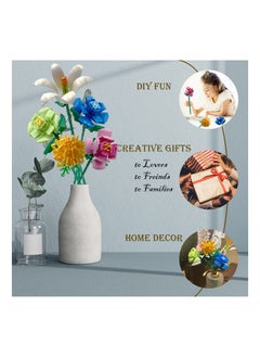Y&D DIY Bouquet Building Blocks Decoration Immortal Flower Arrangement Gift Home Furnishings Assembly Toy Set  - Image 2