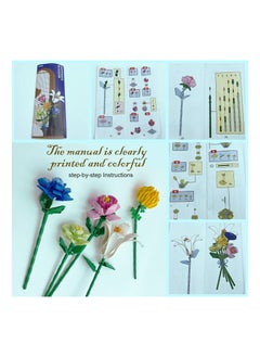 Y&D DIY Bouquet Building Blocks Decoration Immortal Flower Arrangement Gift Home Furnishings Assembly Toy Set  - Image 3