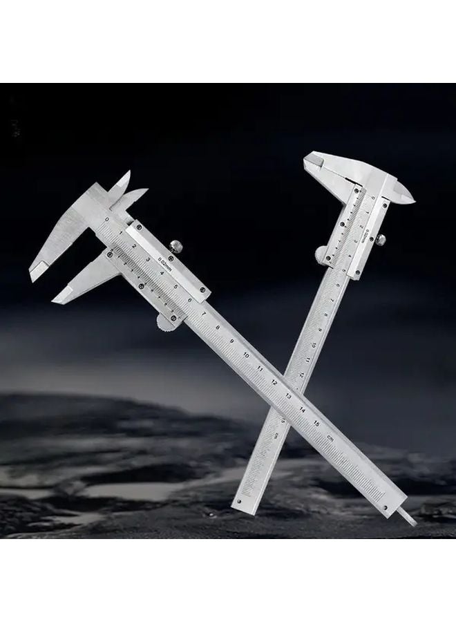 أداة قياس عالية الدقة من الفولاذ المقاوم للصدأ الفضي لصناعة الخشب DIY - Image 5