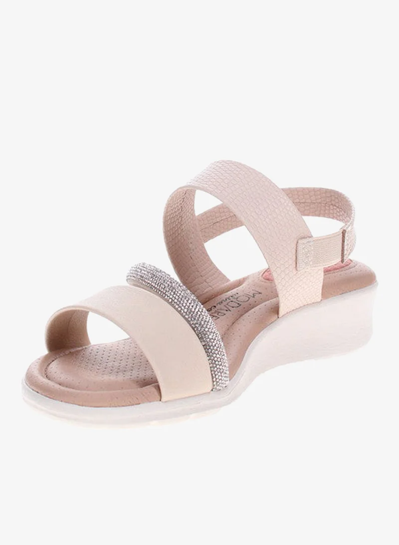 مودار صنادل موداري نسائية بحزام خلفي أوف وايت | صنع في البرازيل