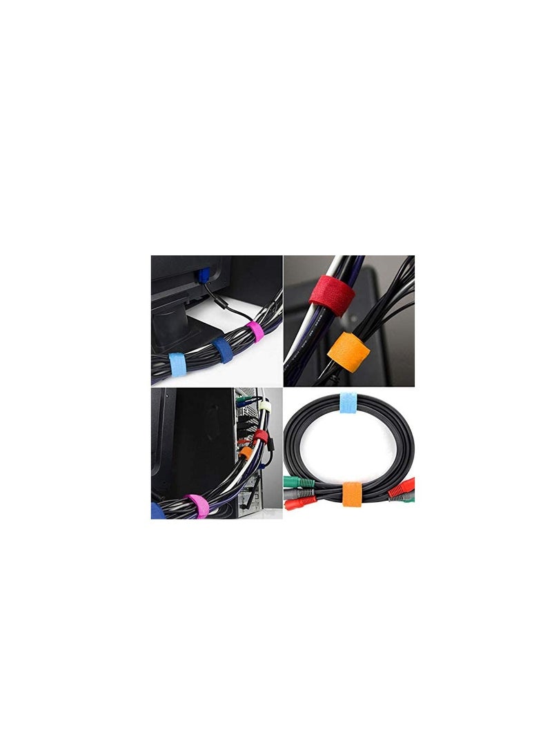Generic - High Quality Hook and Loop Non-Adhesive Velcro Tape 30 Pieces Kit Multi color Sticky Strips - Image 1