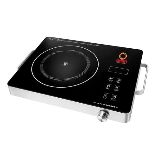 Omen Changing Lives 2000W Infrared Cooktop with Grill Rack | Touch Control | Auto Shut-Off & Overheat Protection | 3 Preset Modes – BBQ, Quick Fry & Soup | Digital Display | (Silver) - Image 1