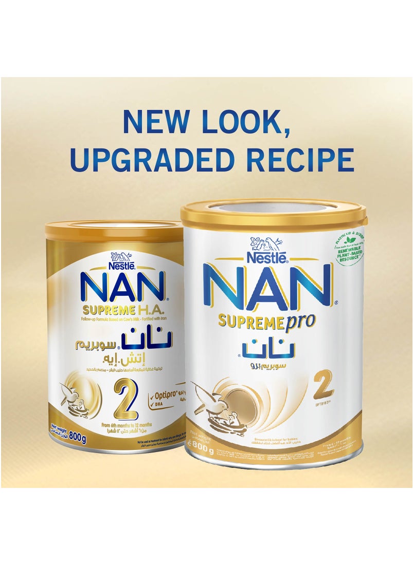 Nan - Supreme Pro Stage 2 Formula Powder 6 To 12 Months 800g - Image 1