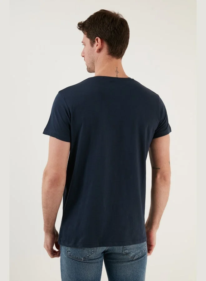 Buratti  Buratti Cotton Slim Fit Crew Neck T Shirt Men's T SHIRT 541WIND for Men | Best Price UAE