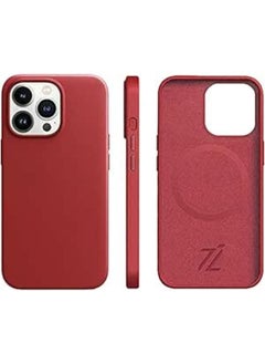 Premium Apple Leather iPhone Cases - Luxury Phone Case - Elevate Your iPhone with Timeless Elegance and Protection(Maroon,iPhone 15)