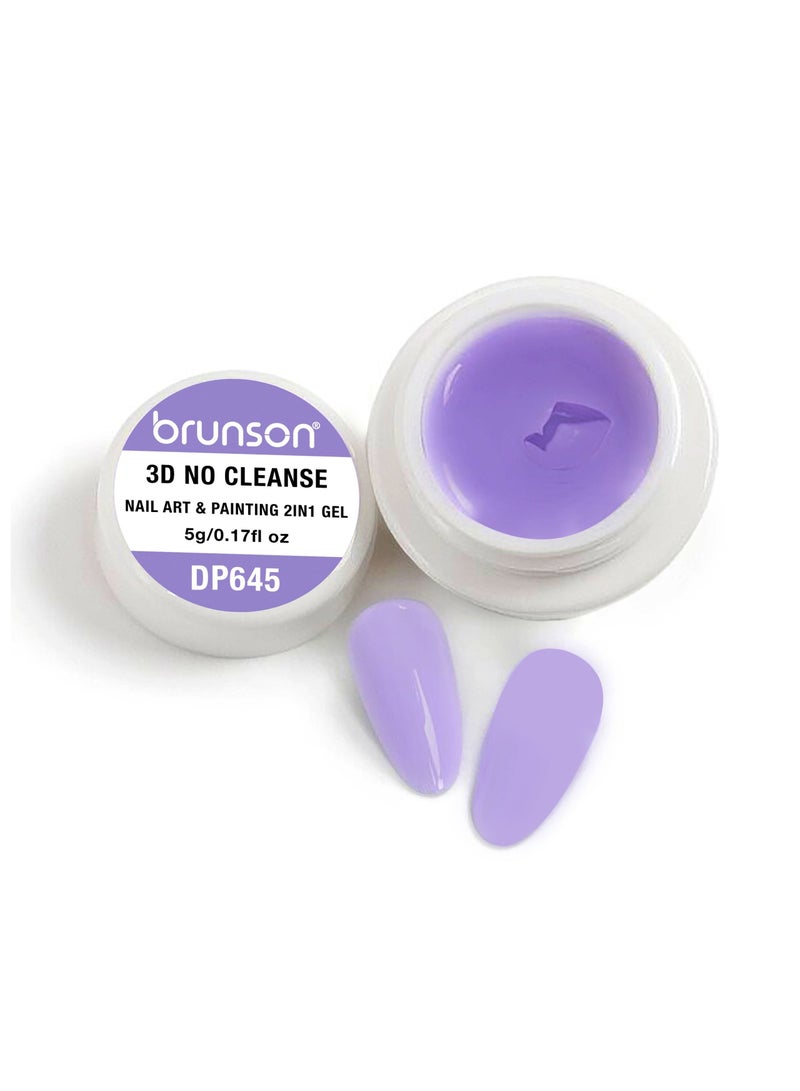 brunson Gel Paint 5g French Ombre nail art Soak off UV LED Gel Polish for Manicure Pedicure Long Lasting 3D No Cleanse Nail Art 2in1 Gel Creamy Painting Gel for 3d sculpture Good Self Leveling Rich Pigment