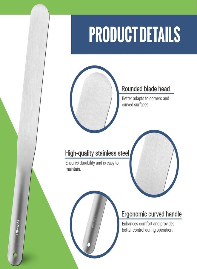 FIMXSD 7-Piece Caulking Spatula Tool Set, Stainless Steel Streamline Caulk Spatula 3/8” to 1-1/2” - Image 3