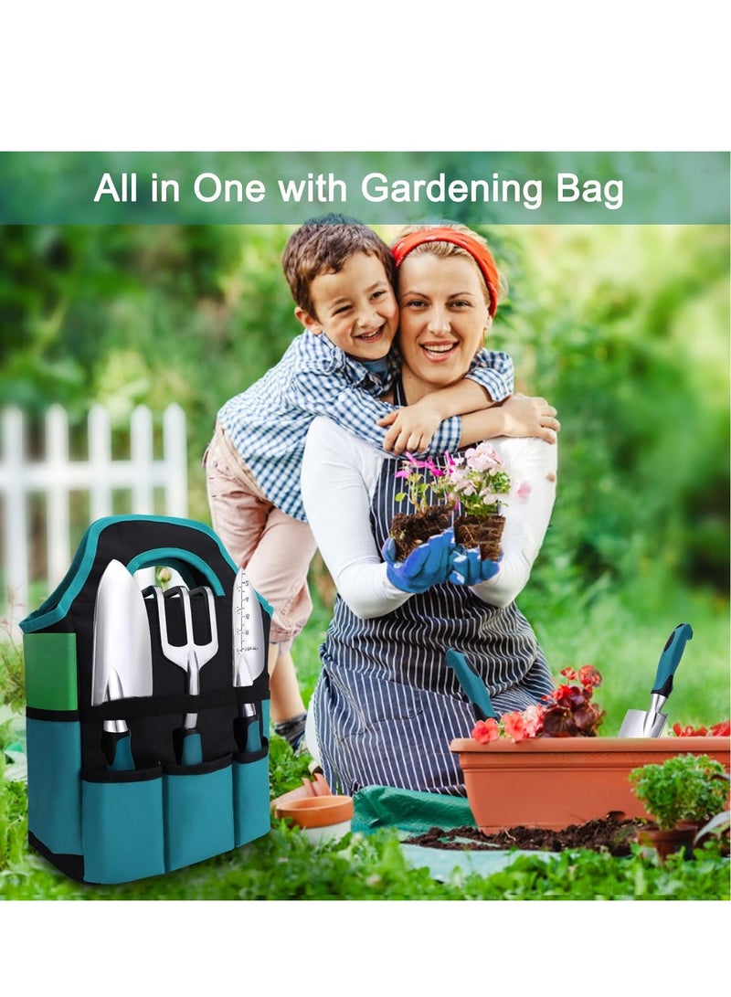 Generic Garden Tools Set, 7 Pieces Gardening Hand Tools, Rust-Proof Gardening Tool with Durable Storage Tote, Ergonomic Anti-slip Handle, Ideal Gardening Gifts for Women & Men - Image 4