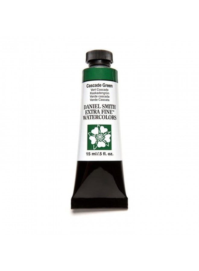 DANIEL SMITH 284600142 Extra Fine Watercolor 15ml Paint Tube, Cascade Green, 0.5 Fl Oz (Pack of 1) - Image 1