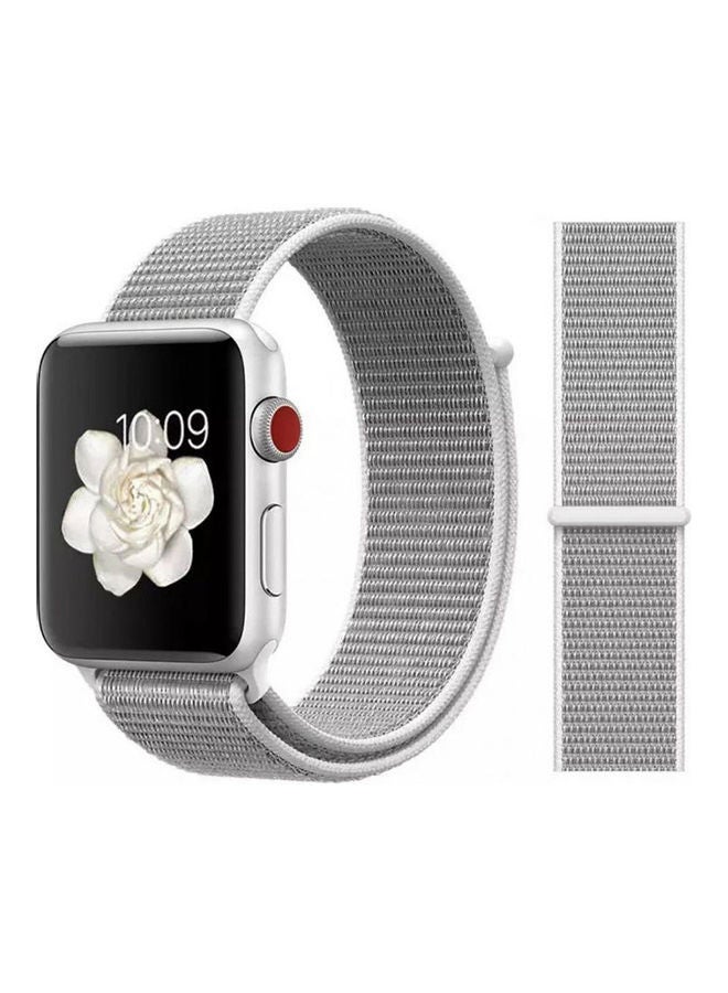 NIBEMINENT Nylon Loop Band For Apple Watch Series 5 Seashell