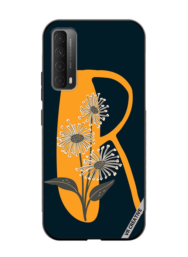 VR CREATIVE Protective Case Cover For Huawei Y7a Alphabet R Design Multicolour - Image 1