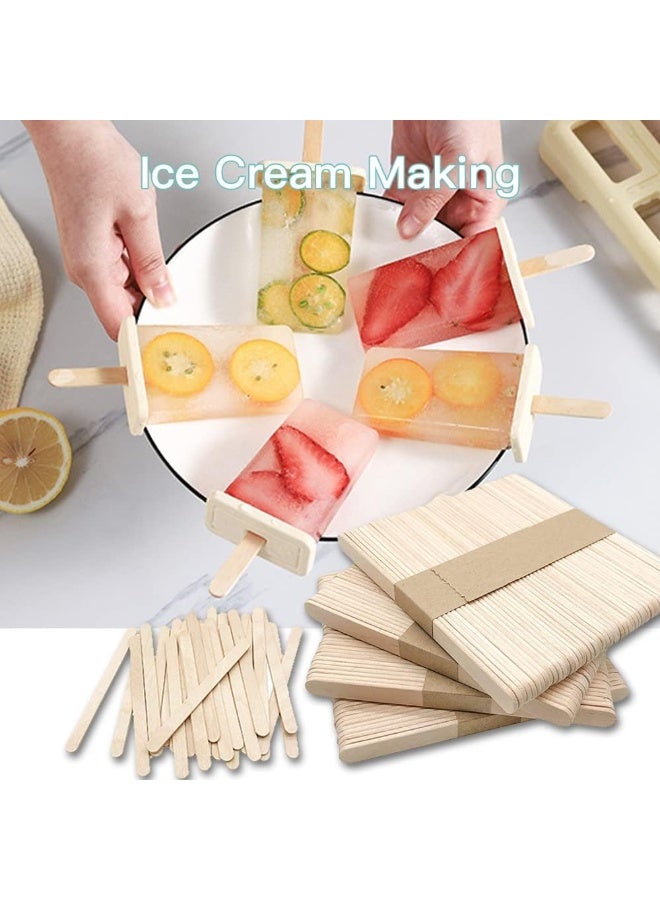 jaexest Ice Cream Sticks, Light Brown, Wooden Cylinder FOOD PREPARATION MOLD - Image 3