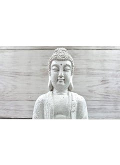 Expleasia, Exuberant & Luxury Decor Expleasia Exuberant Luxury Decor Mini Lotus Buddha Water Fountain for Table Decor Living Room Decor Gift Items Home Office Decor Item Buddha Water Fountain White Mini Lotus Buddha White  - Image 2