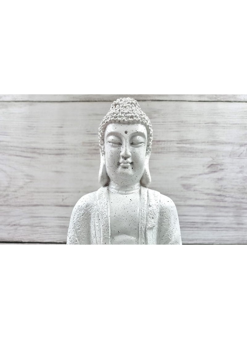 Expleasia, Exuberant & Luxury Decor Expleasia Exuberant Luxury Decor Mini Lotus Buddha Water Fountain for Table Decor Living Room Decor Gift Items Home Office Decor Item Buddha Water Fountain White Mini Lotus Buddha White  - Image 2