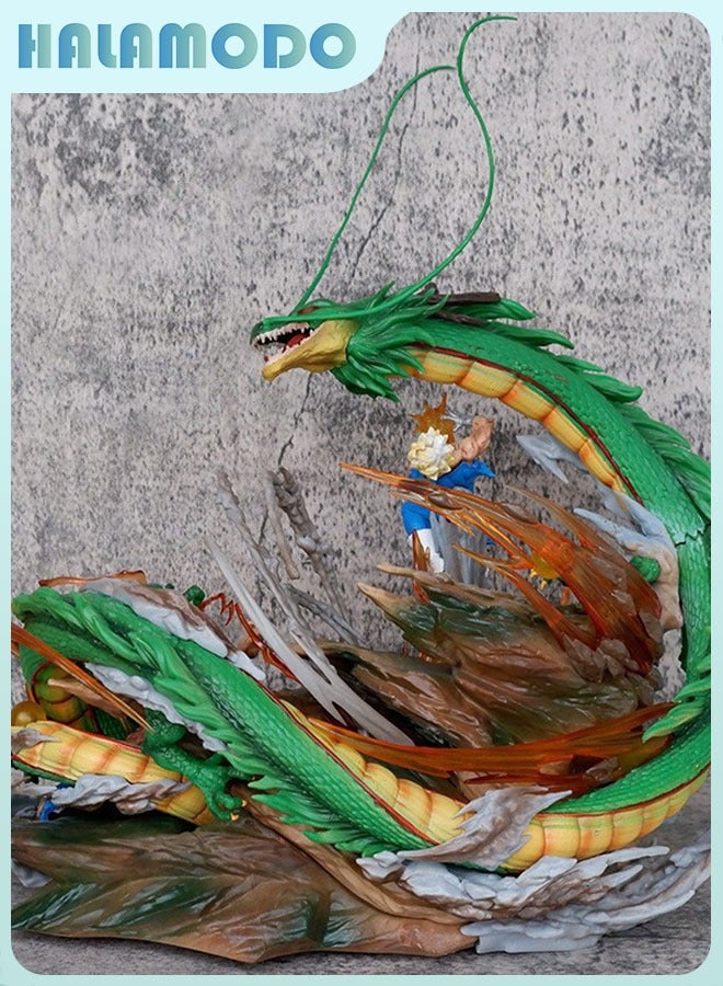 هالامودو دراغون بول GK غوكو مقابل فيجيتا الشكل ، ملفوف دراغون معركة المشهد أنيمي جمع سطح المكتب ديكور هدية للفتيان البنات الأطفال عيد ميلاد 35 سم - Image 2