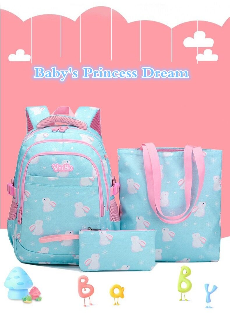 3 Pcs School Bags , Large Capacity Student Bookbag, Includes Backpack, Lunch Bag and Pencil Case, School Supplies for Boys Girls Teens - Image 5